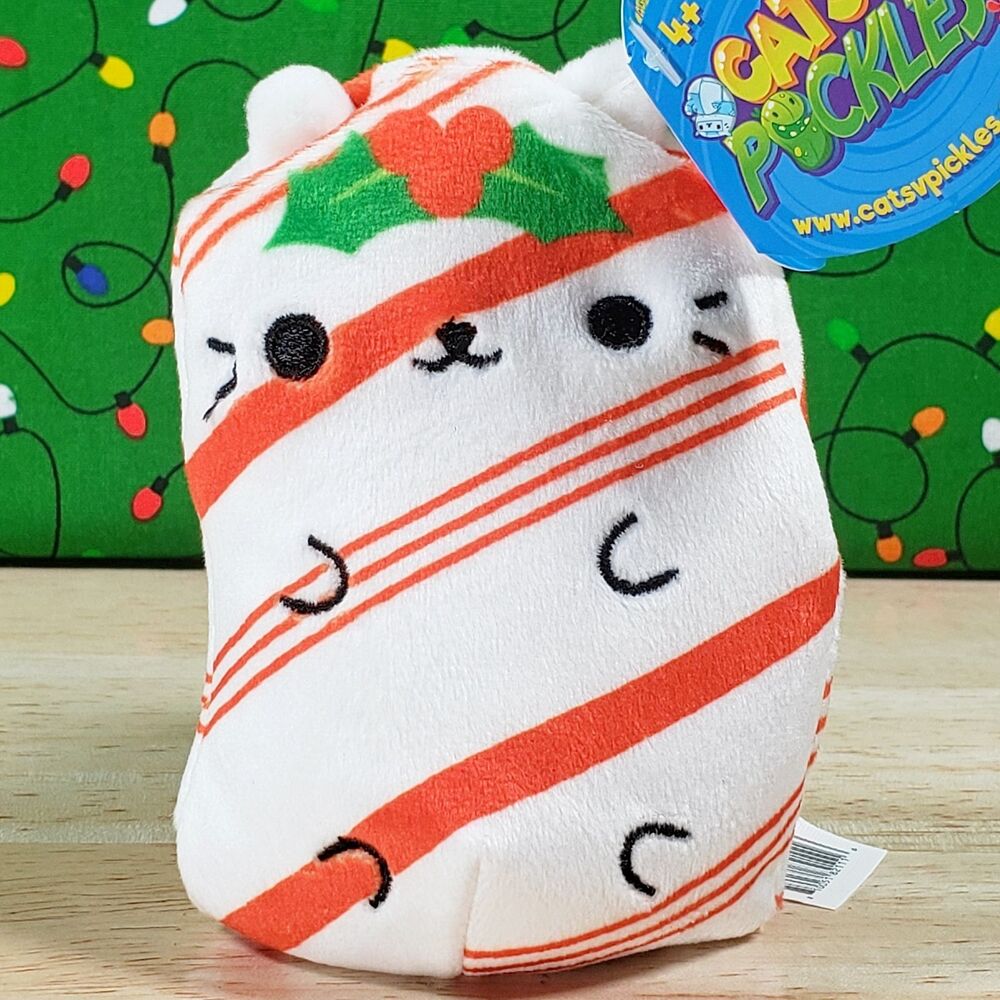 Cepia Cats Vs Pickles Kitty Cane #090 Ultrasoft Collectible Christmas Plush NWT